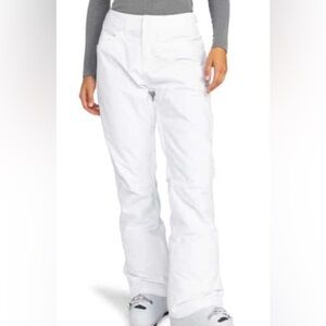 NWT [Roxy] White Backyard WarmFlight Winter Ski Snowboard Snow Pants Women’s S